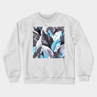 Abstract leaves pattern Crewneck Sweatshirt